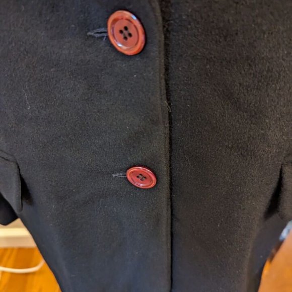 Vintage Irene Van Ryb Womens Cashmere Blend Blazer Jacket Black U.S. Small /38 - Picture 5 of 8